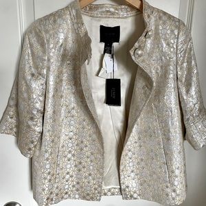 JCREW Collection Brocade Cropped coat Jacket